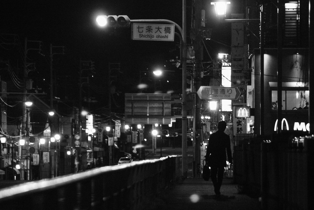 La Noche en la Ciudad Asiática