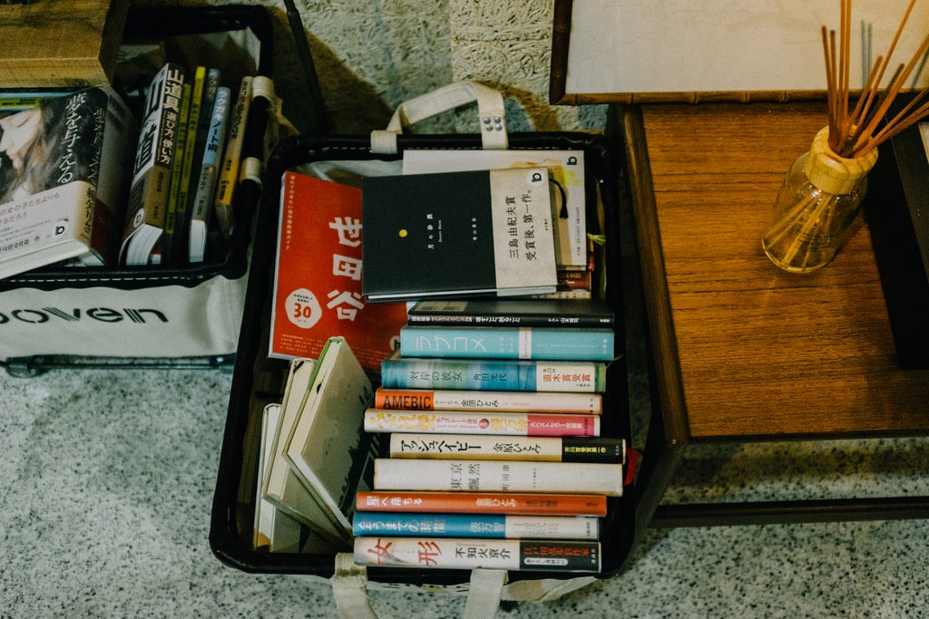 Boven: Una biblioteca de revistas en Taipei