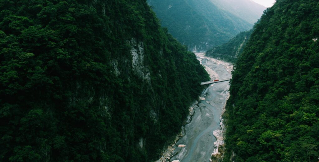 View of Taroko National Park.